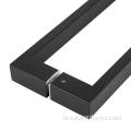 Pegangan pintu kaca tahan air hitam stainless steel hitam